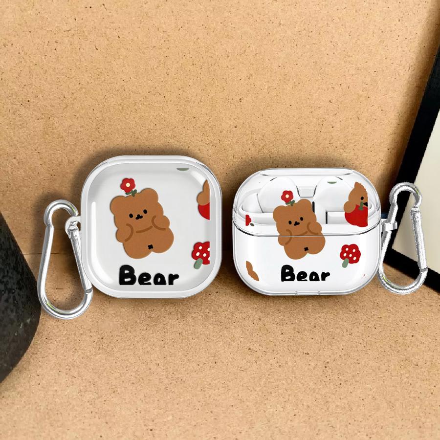 Strawberry Huller - Bear And Strawberry Pattern Case For
