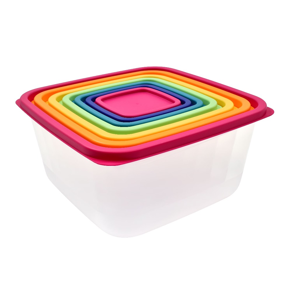 Meal Prep Organizer - New Multicolor Plastic Food Storage Container