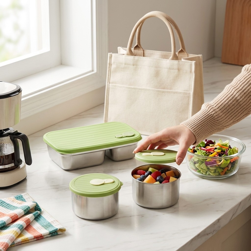 Meal Prep Dinners - Microwave Safe 304 Stainless Steel Bento