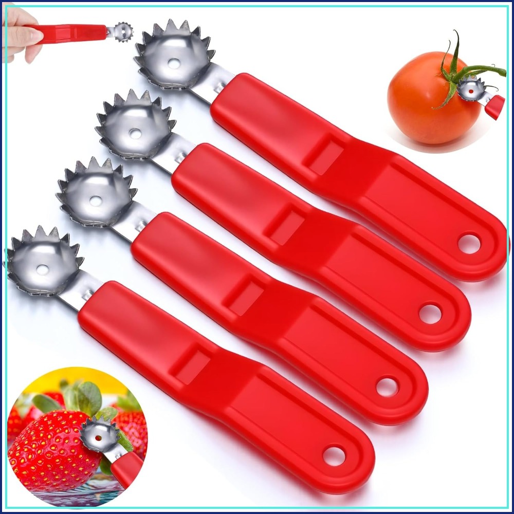 Strawberry Huller - 4 Pcs Tomato Corer & Strawberry
