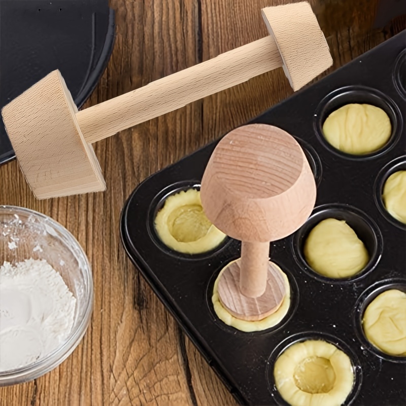 Dual-End Wooden Egg Tart Mold  - Meal Prep Dinners บทวิจารณ์และราคา