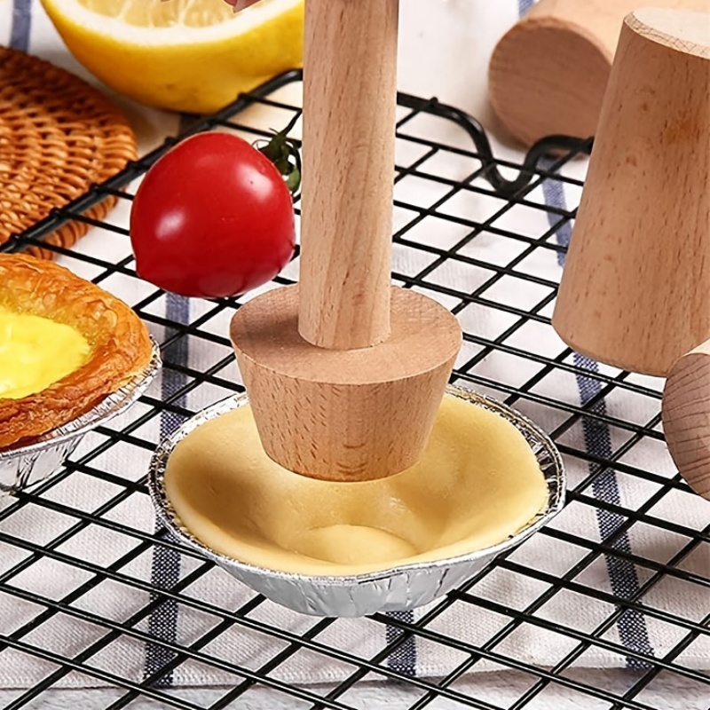 Dual-End Wooden Egg Tart Mold  - Meal Prep Dinners บทวิจารณ์และราคา