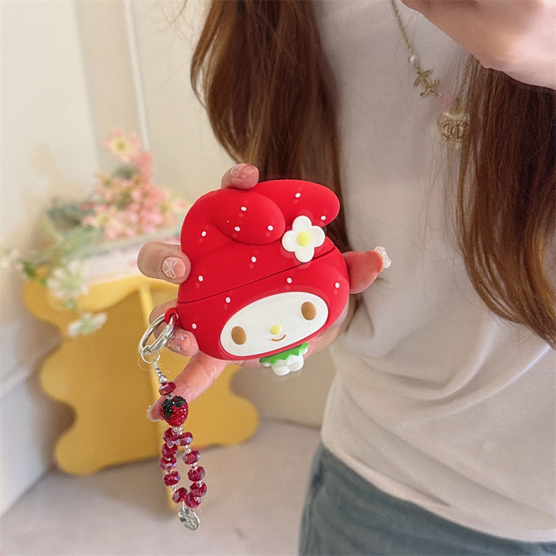 Fashion  Earphone Case Red Str - Strawberry Huller บทวิจารณ์และราคา