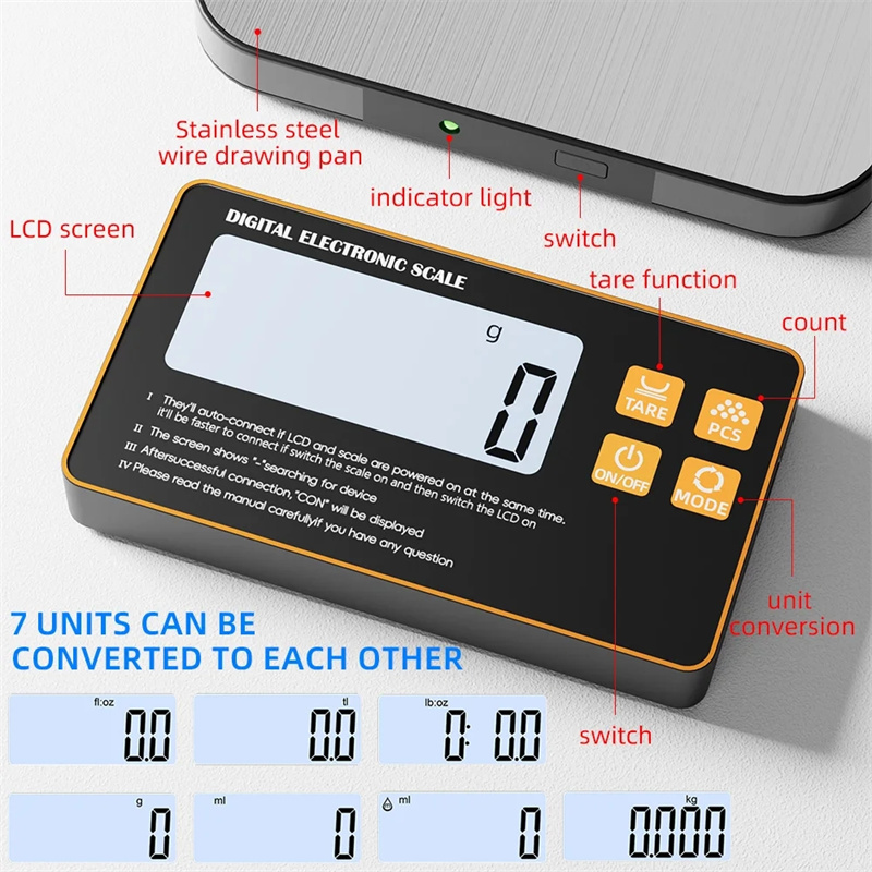 Wireless Kitchen Scale with Re - Meal Prep Dinners บทวิจารณ์และราคา