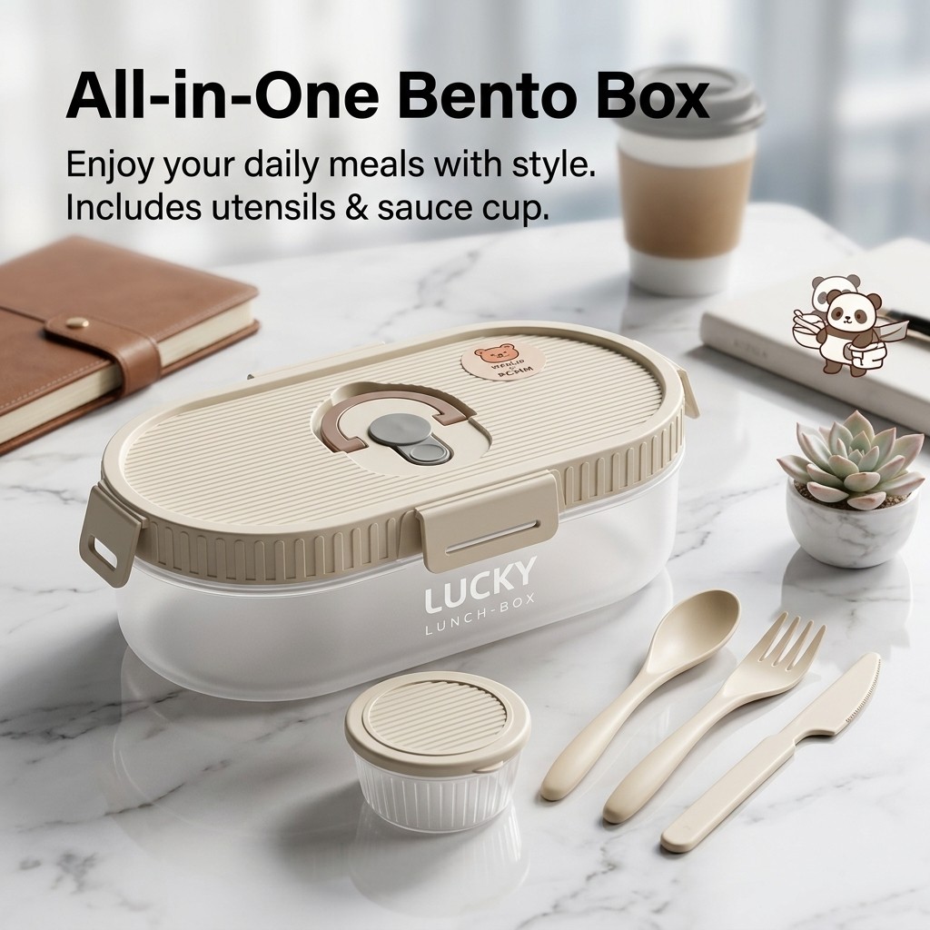 Portable Leakproof Bento Lunch - Meal Prep Dinners บทวิจารณ์และราคา