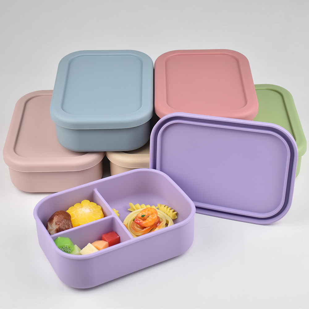 3-Compartment Food Grade Silic - Meal Prep Dinners บทวิจารณ์และราคา
