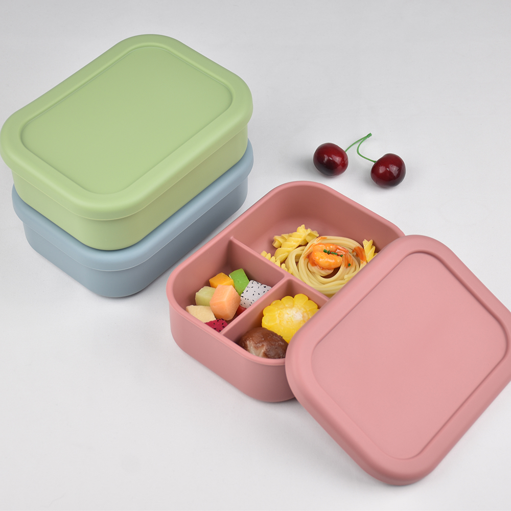 3-Compartment Food Grade Silic - Meal Prep Dinners บทวิจารณ์และราคา