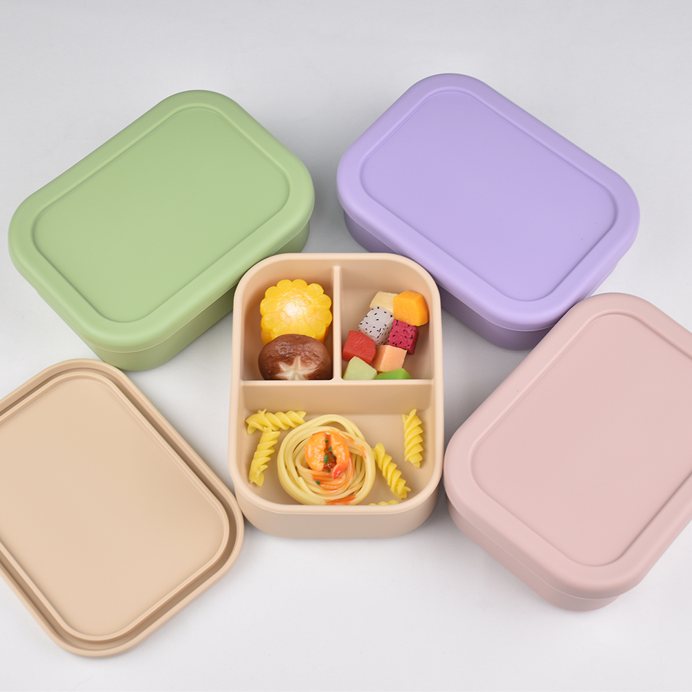 3-Compartment Food Grade Silic - Meal Prep Dinners บทวิจารณ์และราคา