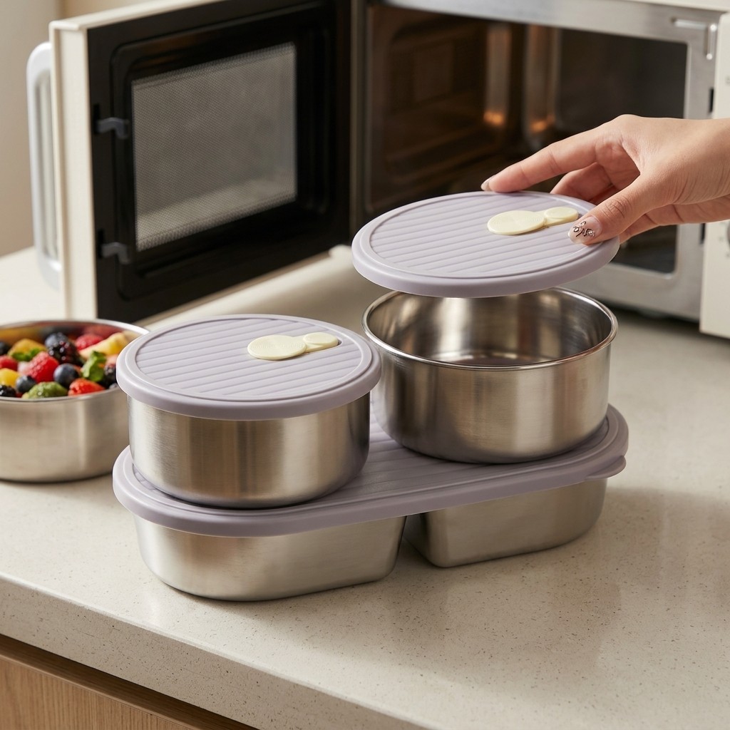 Microwavable 304 Stainless Ste - Meal Prep Dinners บทวิจารณ์และราคา