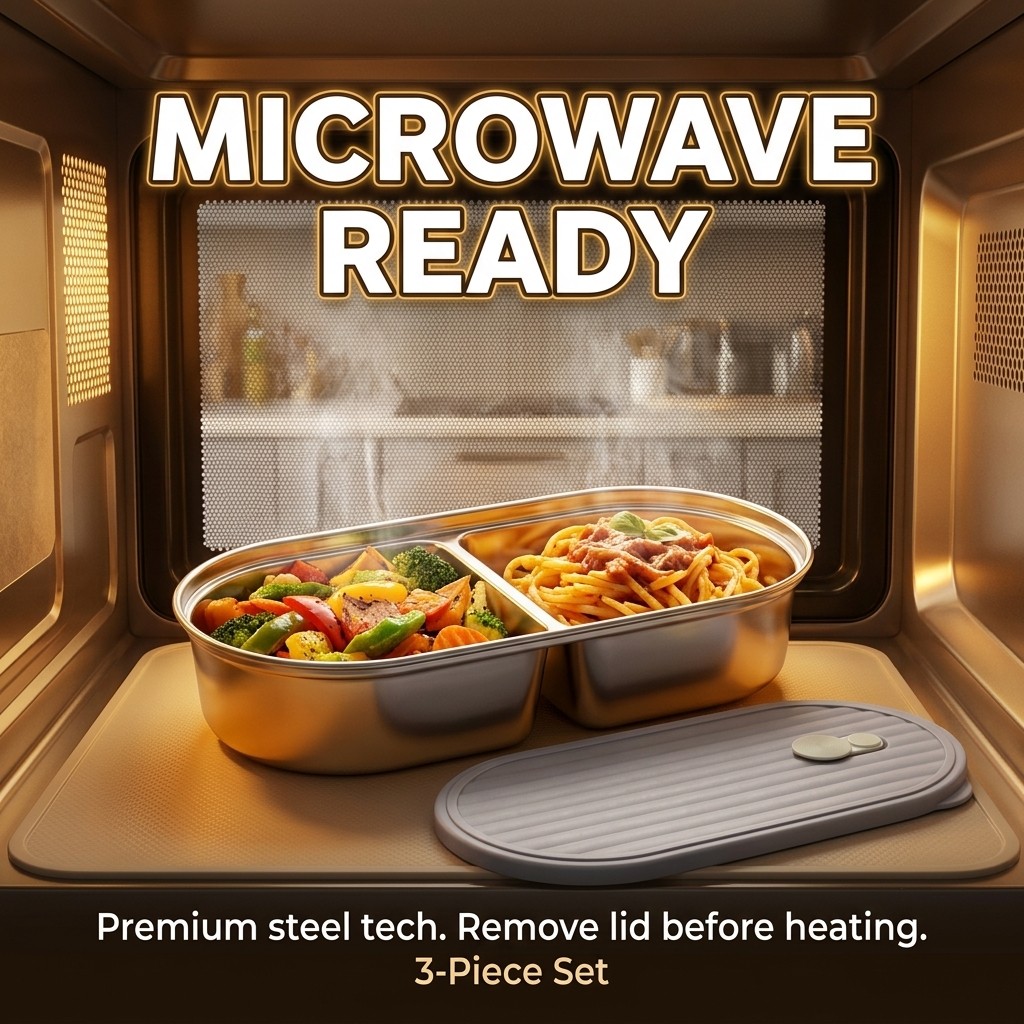 Microwavable 304 Stainless Ste - Meal Prep Dinners บทวิจารณ์และราคา