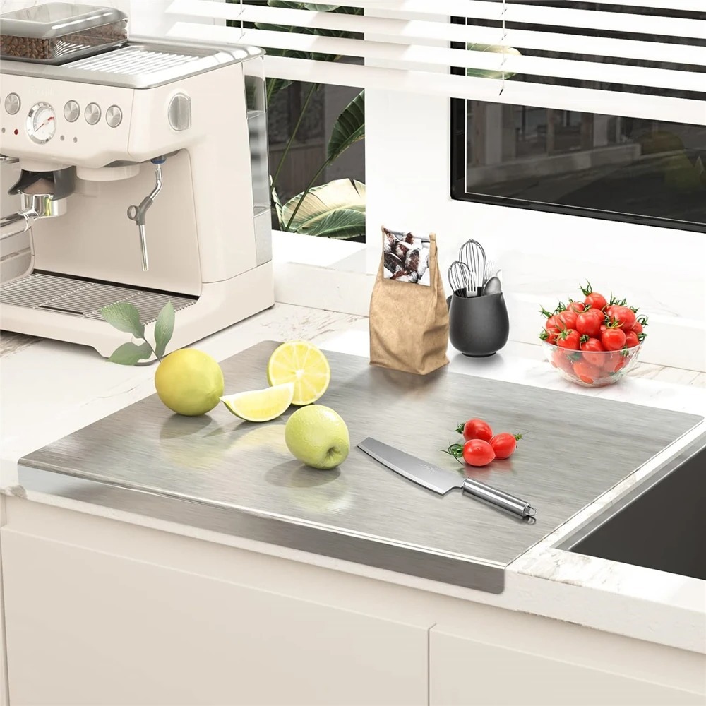 L-shaped Chopping Board Stainl - Meal Prep Dinners บทวิจารณ์และราคา
