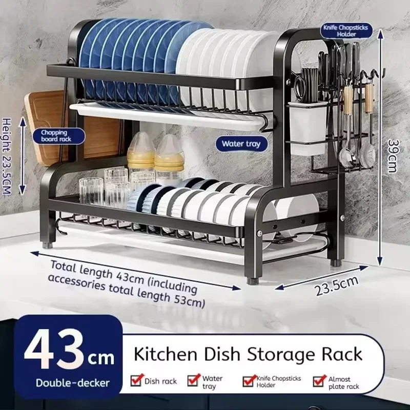2 Tier Stainless Steel Dish Dr - Meal Prep Organizer บทวิจารณ์และราคา