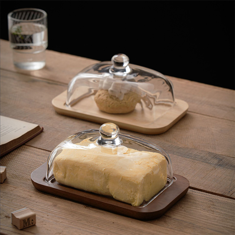 Vintage Glass Butter Dish with - Meal Prep Organizer บทวิจารณ์และราคา