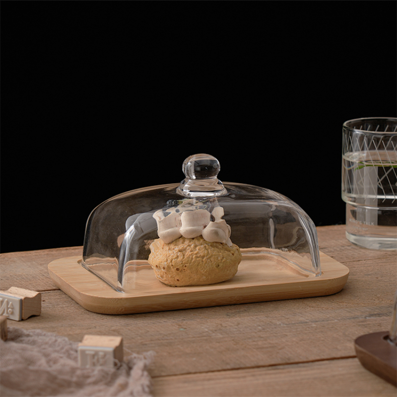 Vintage Glass Butter Dish with - Meal Prep Organizer บทวิจารณ์และราคา
