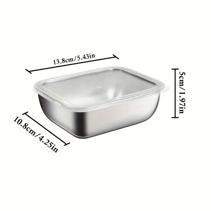 5-Piece Stainless Steel Food S - Meal Prep Dinners บทวิจารณ์และราคา