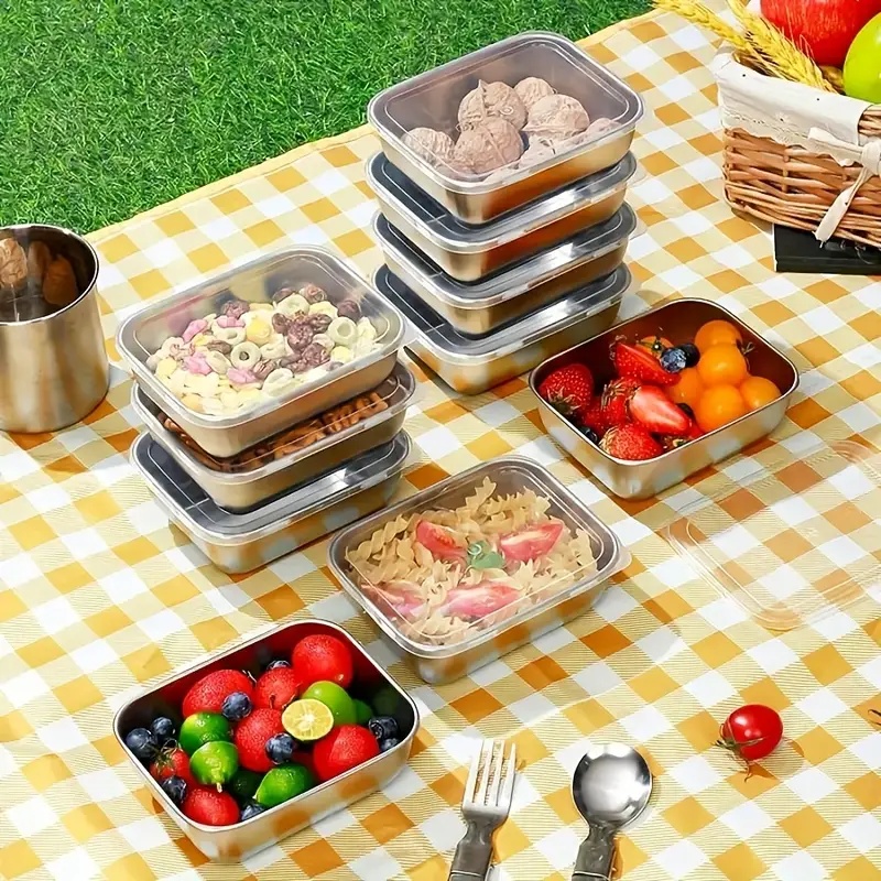 5-Piece Stainless Steel Food S - Meal Prep Dinners บทวิจารณ์และราคา