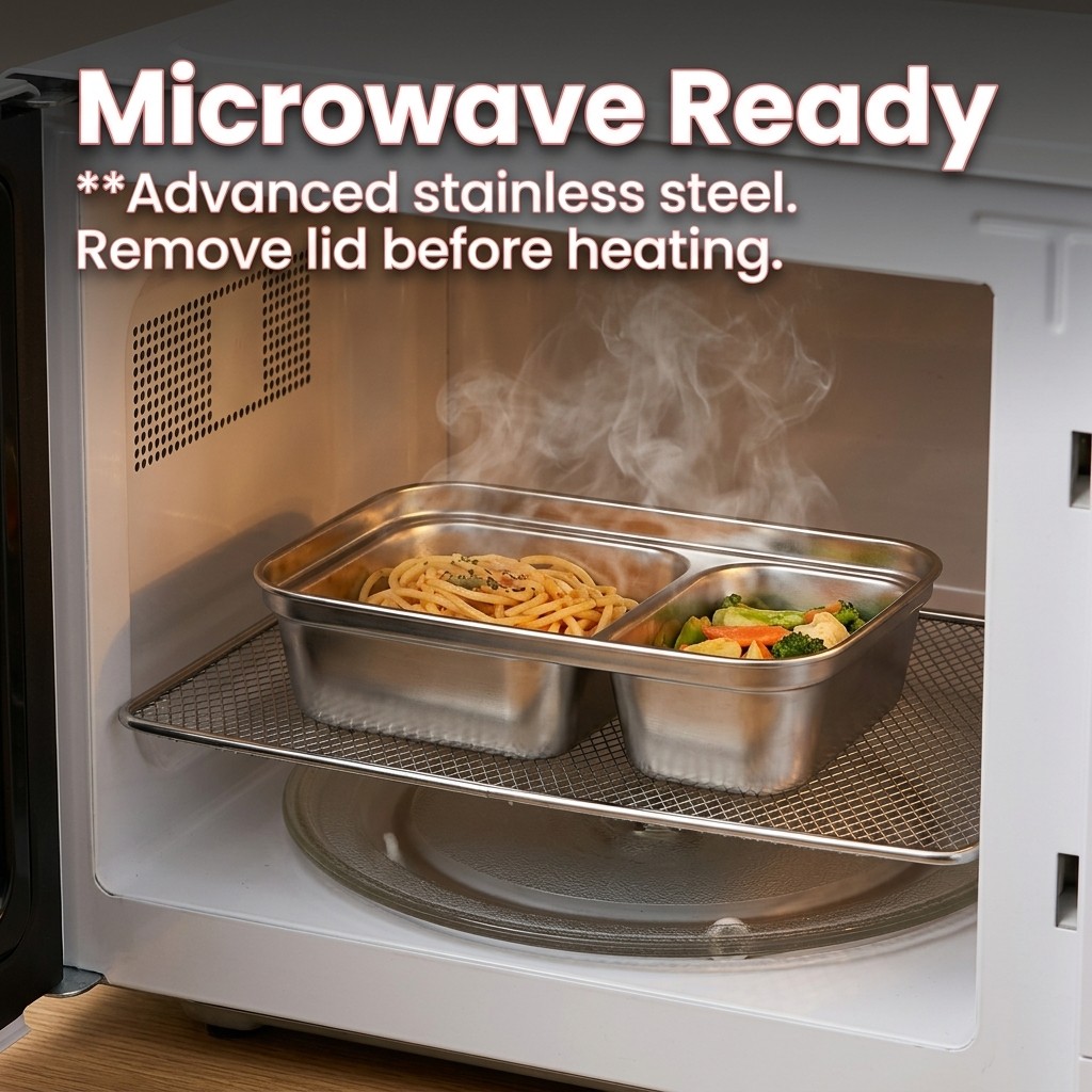 Microwave Safe 304 Stainless S - Meal Prep Dinners บทวิจารณ์และราคา
