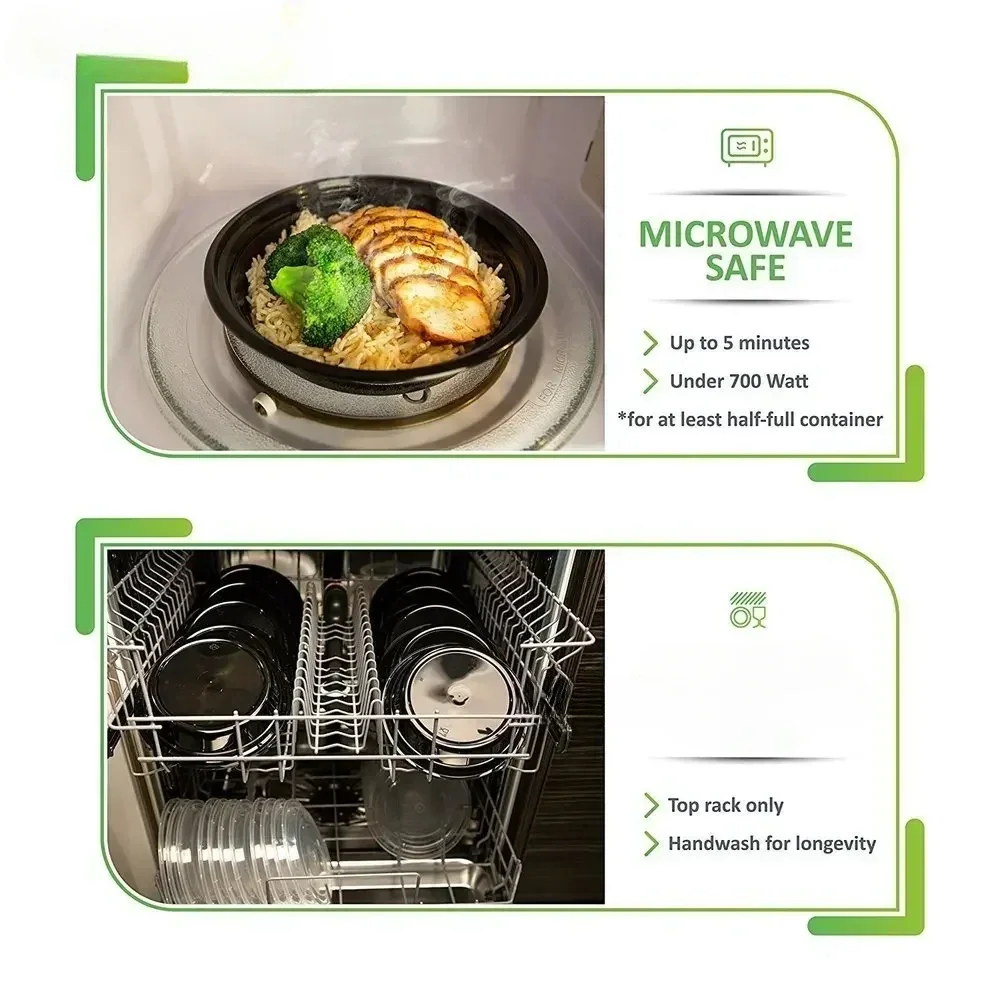 Meal Prep Containers Plastic F - Meal Prep Dinners บทวิจารณ์และราคา