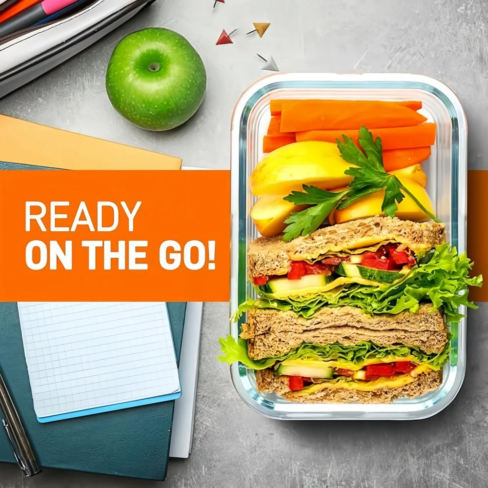BPA-Free Glass Lunch Box Recta - Meal Prep Burrito บทวิจารณ์และราคา