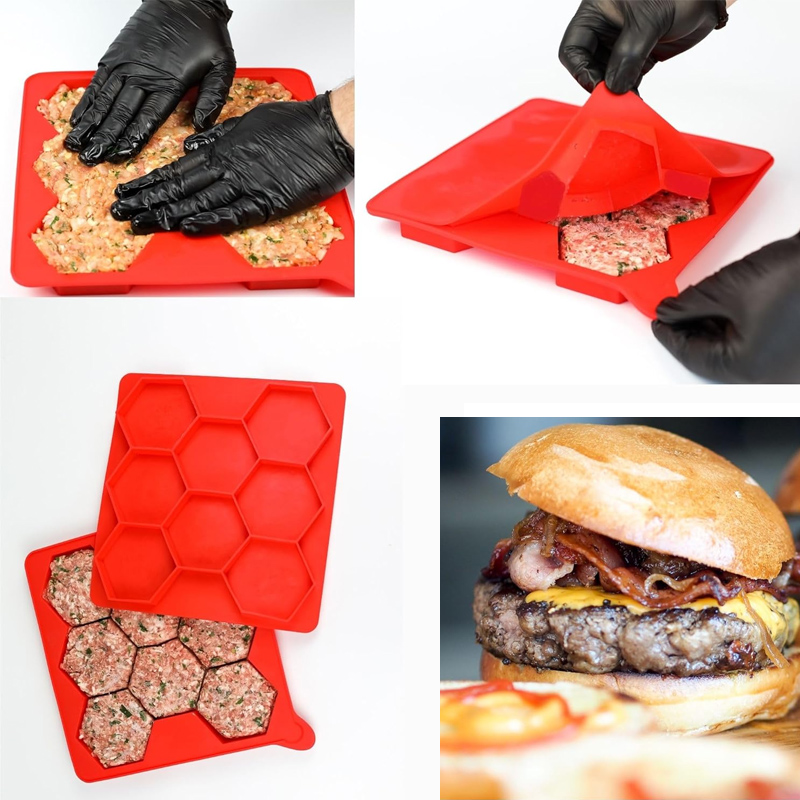 8 Hole Silicone Hamburger Pres - Meal Prep Dinners บทวิจารณ์และราคา