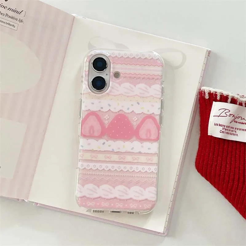 Cream Strawberry Cake Lace Bow - Strawberry Huller บทวิจารณ์และราคา