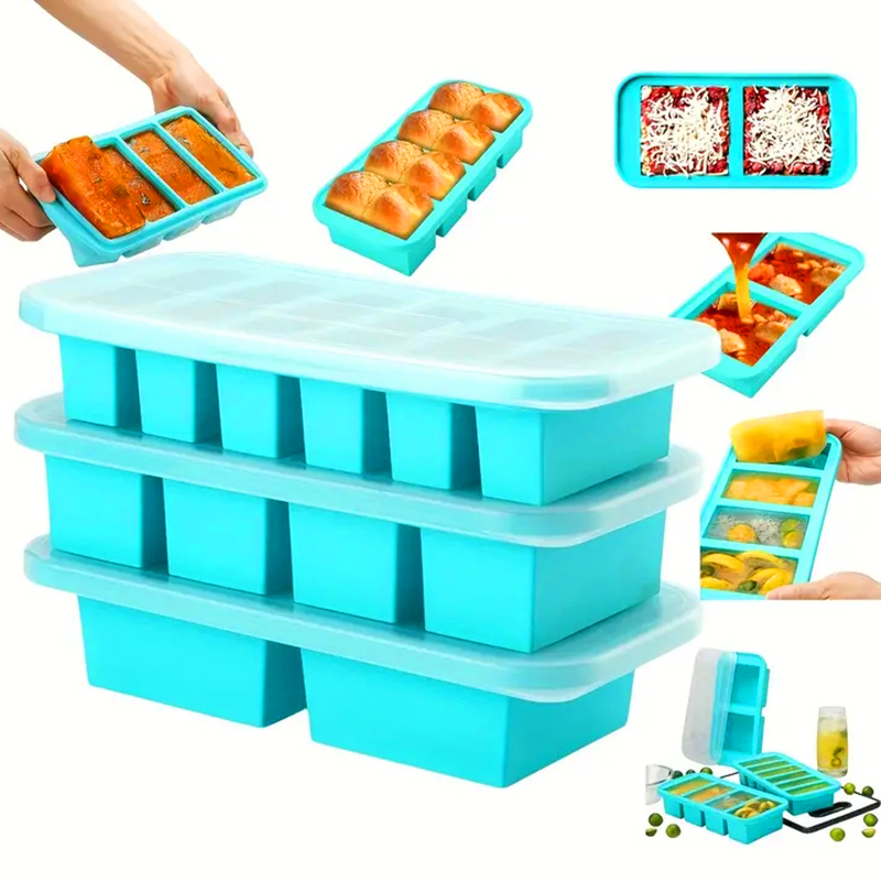 2 or 3-piece Silicone Freezer  - Meal Prep Recipes บทวิจารณ์และราคา