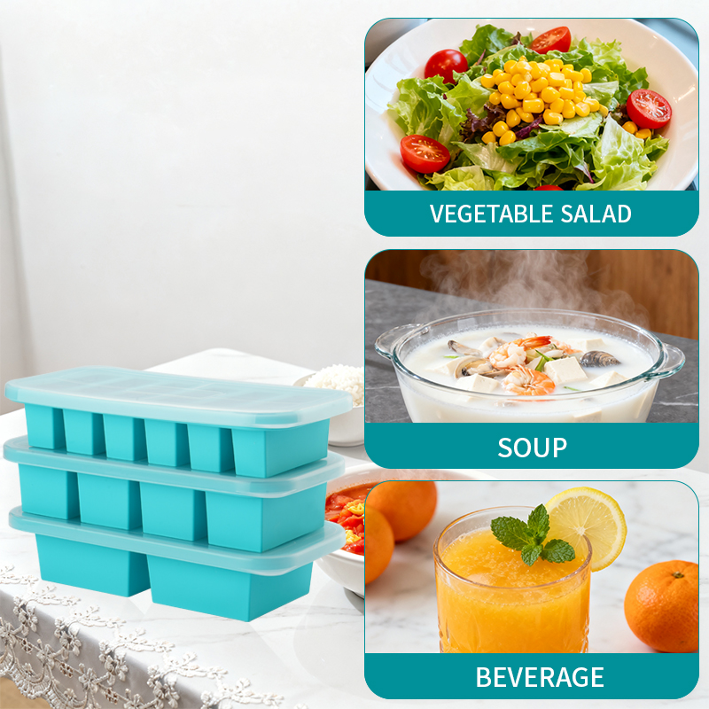2 or 3-piece Silicone Freezer  - Meal Prep Recipes บทวิจารณ์และราคา