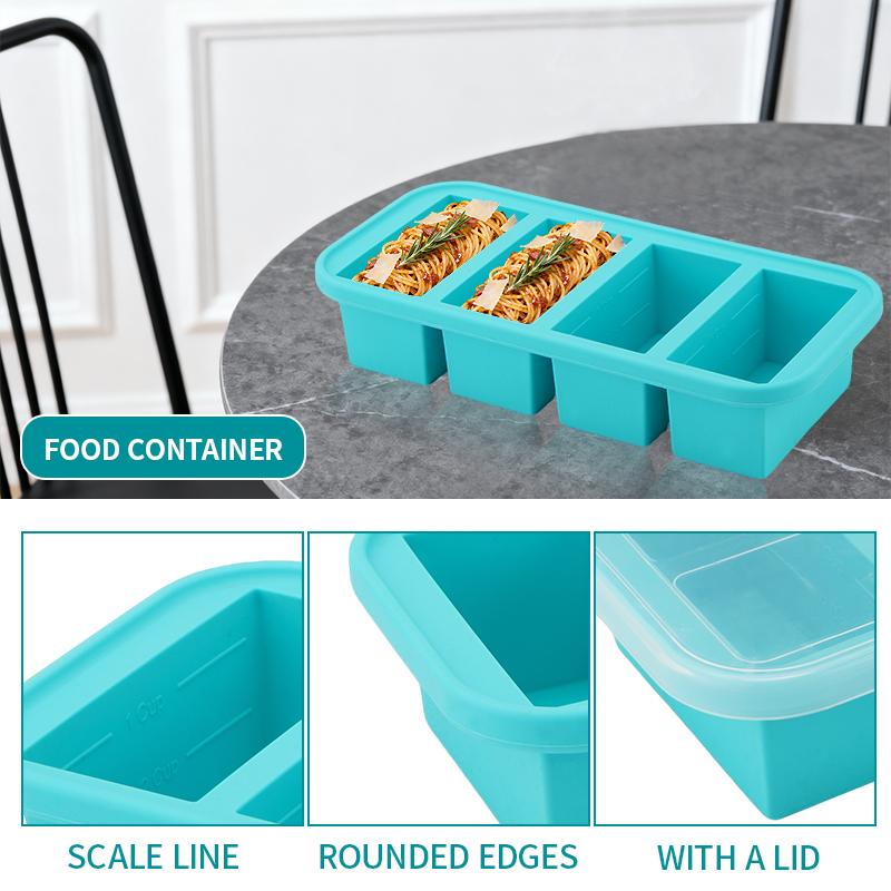 2 or 3-piece Silicone Freezer  - Meal Prep Recipes บทวิจารณ์และราคา