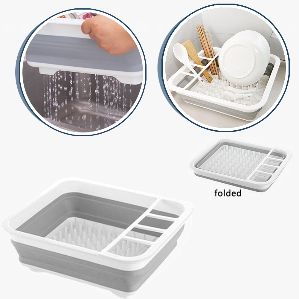 Foldable Dish Drainer Bowl Rac - Meal Prep Organizer บทวิจารณ์และราคา