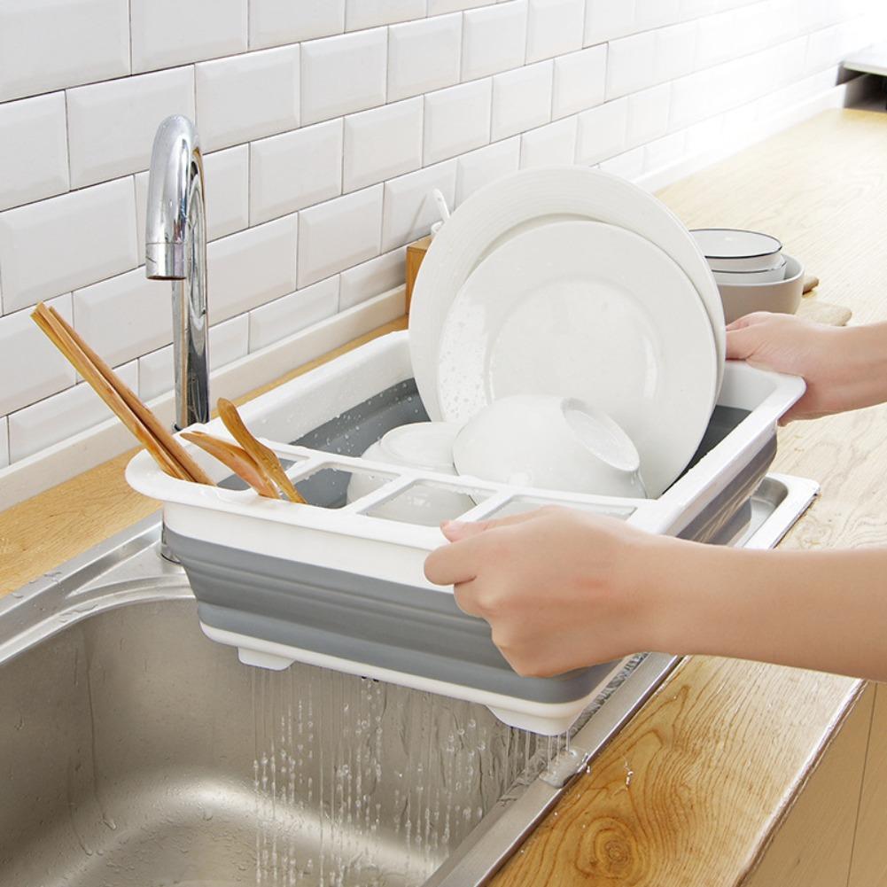 Foldable Dish Drainer Bowl Rac - Meal Prep Organizer บทวิจารณ์และราคา