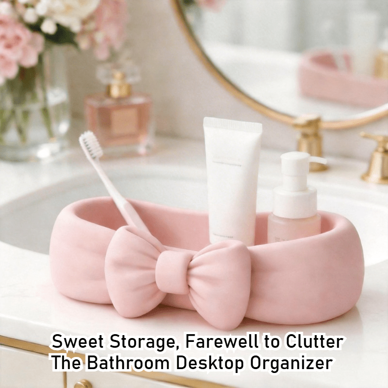 Cute Bow Shaped Makeup Organiz - Meal Prep Organizer บทวิจารณ์และราคา