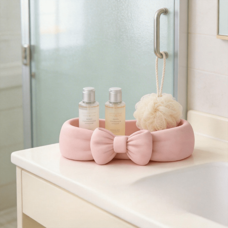 Cute Bow Shaped Makeup Organiz - Meal Prep Organizer บทวิจารณ์และราคา
