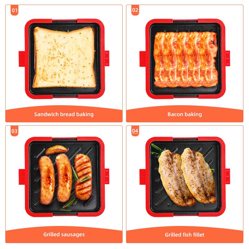 Microwave Baking Tray Cooking  - Meal Preparation บทวิจารณ์และราคา