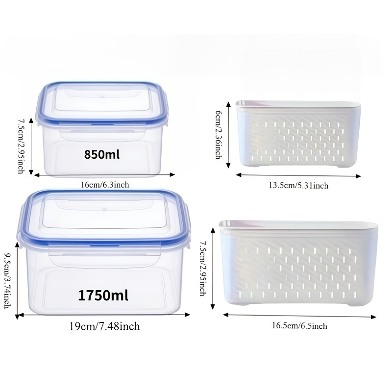 4pcs/Set Leak-Proof Food Stora - Meal Prep Dinners บทวิจารณ์และราคา