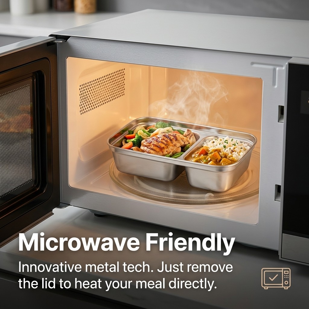 Microwave Safe 304 Stainless S - Meal Prep Dinners บทวิจารณ์และราคา