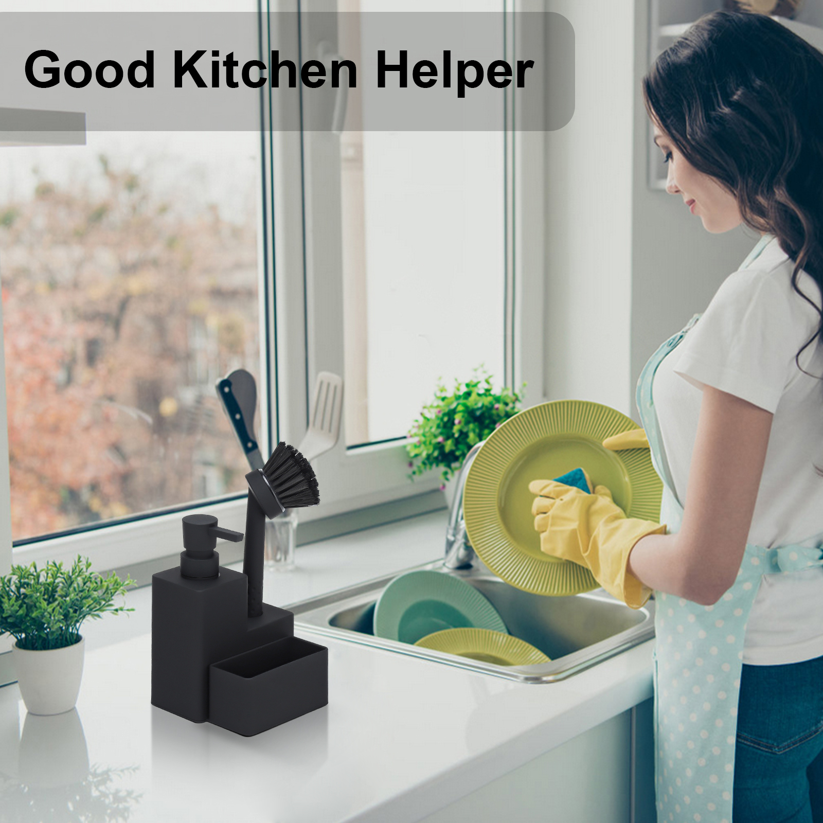 Modern Square Dish Soap Dispen - Meal Prep Organizer บทวิจารณ์และราคา