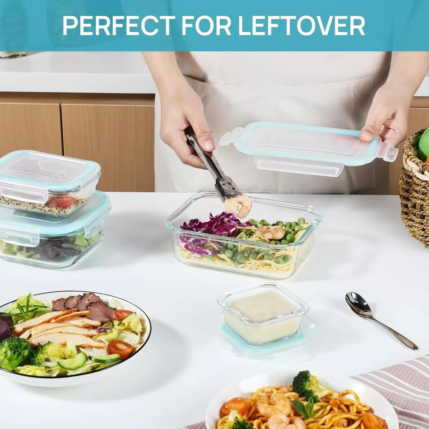 Glass Lunch Bento Box for Adul - Meal Prep Burrito บทวิจารณ์และราคา