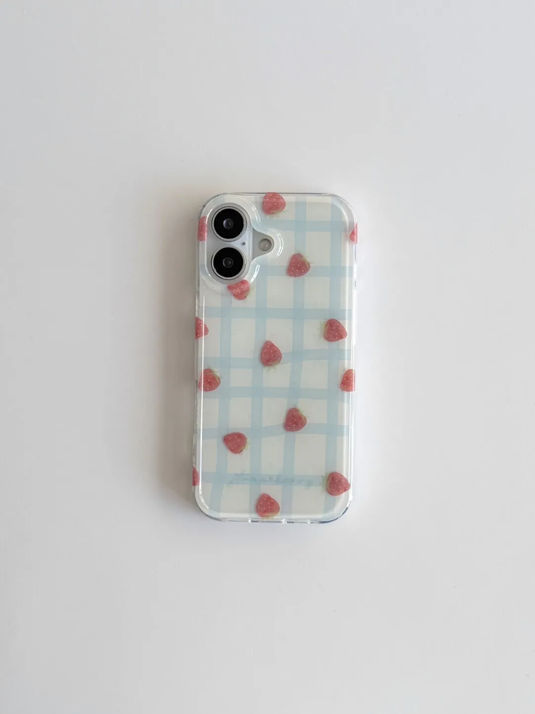 Fresh Blue Grid Pattern Strawb - Strawberry Huller บทวิจารณ์และราคา