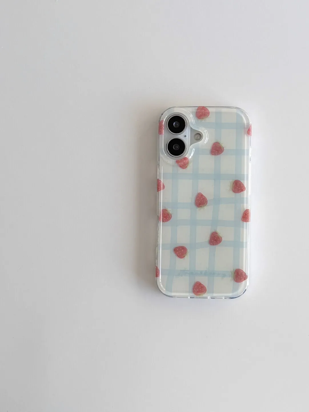 Fresh Blue Grid Pattern Strawb - Strawberry Huller บทวิจารณ์และราคา
