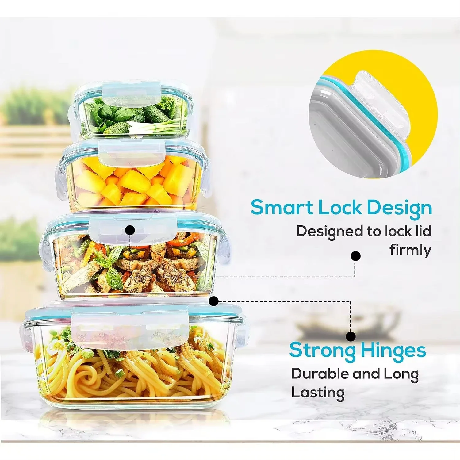 Glass Lunch Box Food Storage C - Meal Prep Dinners บทวิจารณ์และราคา