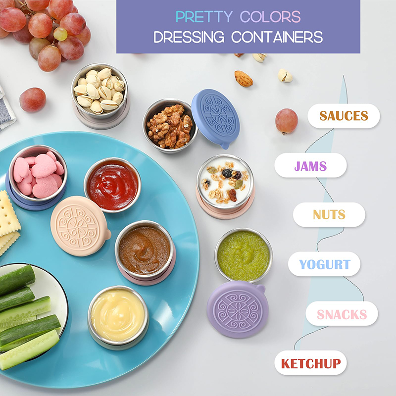 6 Mini Salad Dressing Containe - Meal Prep Recipes บทวิจารณ์และราคา