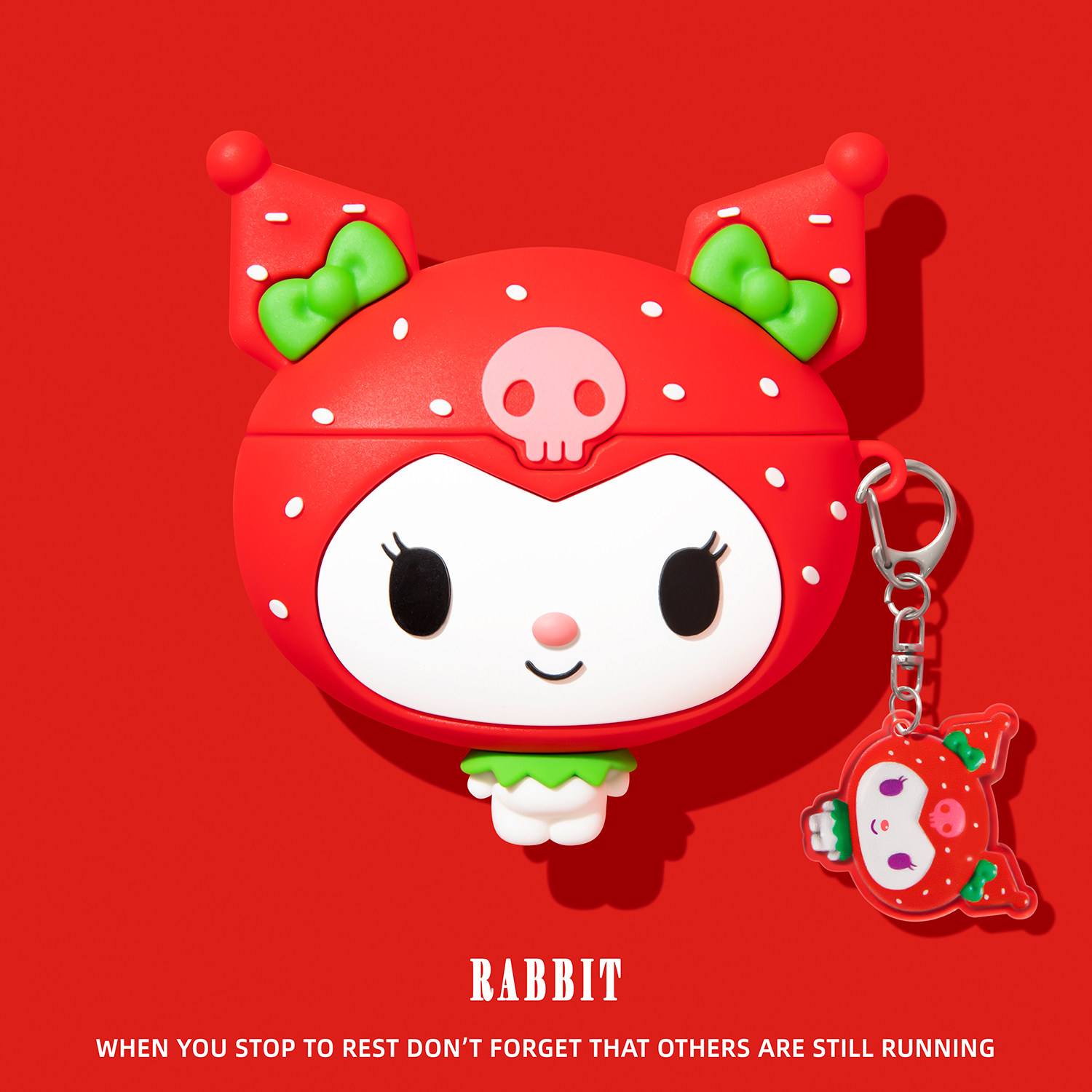 Cute Strawberry Kuromi Earphon - Strawberry Huller บทวิจารณ์และราคา