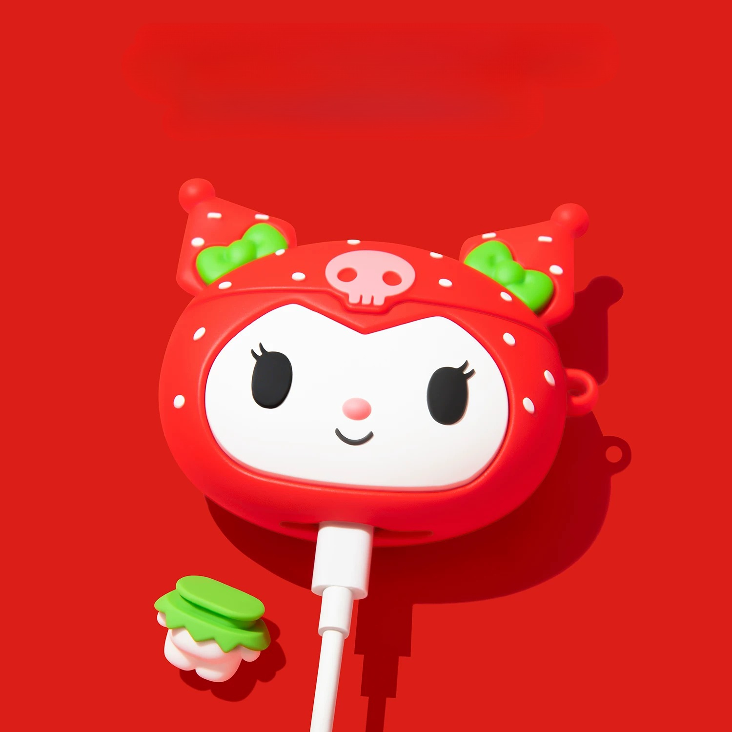 Cute Strawberry Kuromi Earphon - Strawberry Huller บทวิจารณ์และราคา