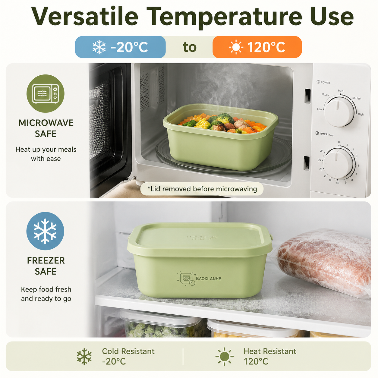 4Pcs Stackable Food Storage Co - Meal Prep Organizer บทวิจารณ์และราคา