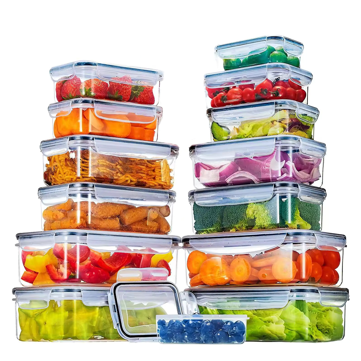 34PCS-Assorted Size Airtight F - Meal Prep Organizer บทวิจารณ์และราคา