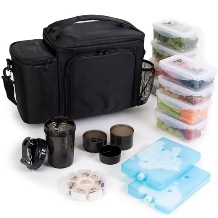 Large Black Meal Prep Lunch Ba - Meal Prep Containers Xl บทวิจารณ์และราคา