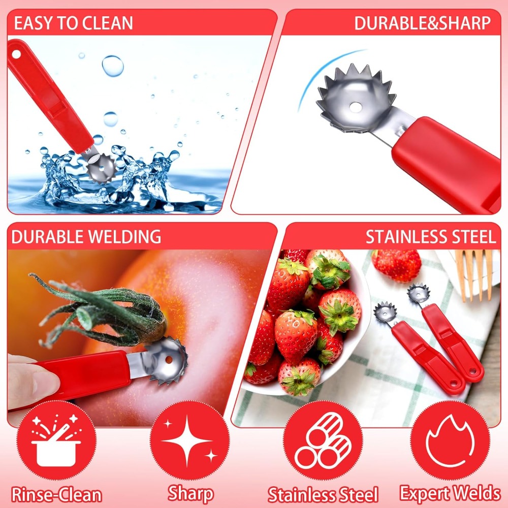 4 Pcs Tomato Corer & Strawberr - Strawberry Huller บทวิจารณ์และราคา